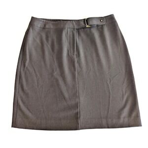 Rafaella Petites Skirt Womens Size 10P Brown Career Office Classic‎